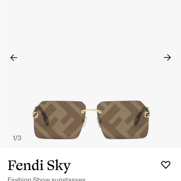 Fendi Sky Brown Sunglasses - Picture 1 of 7